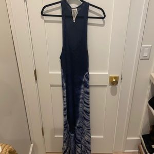Free People Navy Tie dye sun dress and or cover up